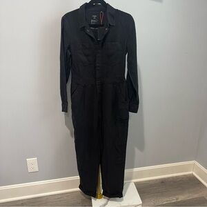 Superdry The Vintage Woven Boiler Suit Sz 6 Tencel Jumpsuit Belted NWT A2123